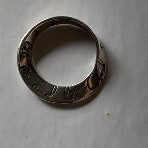 Silver Engraved Bangle Bracelet